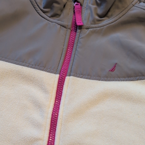 Nautica Gray and White Jacket with Pink Accents - Picture 6 of 11